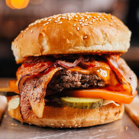 Bacon Cheddar Beef Burgers