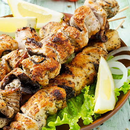 Lemon Pepper Chicken Kabobs